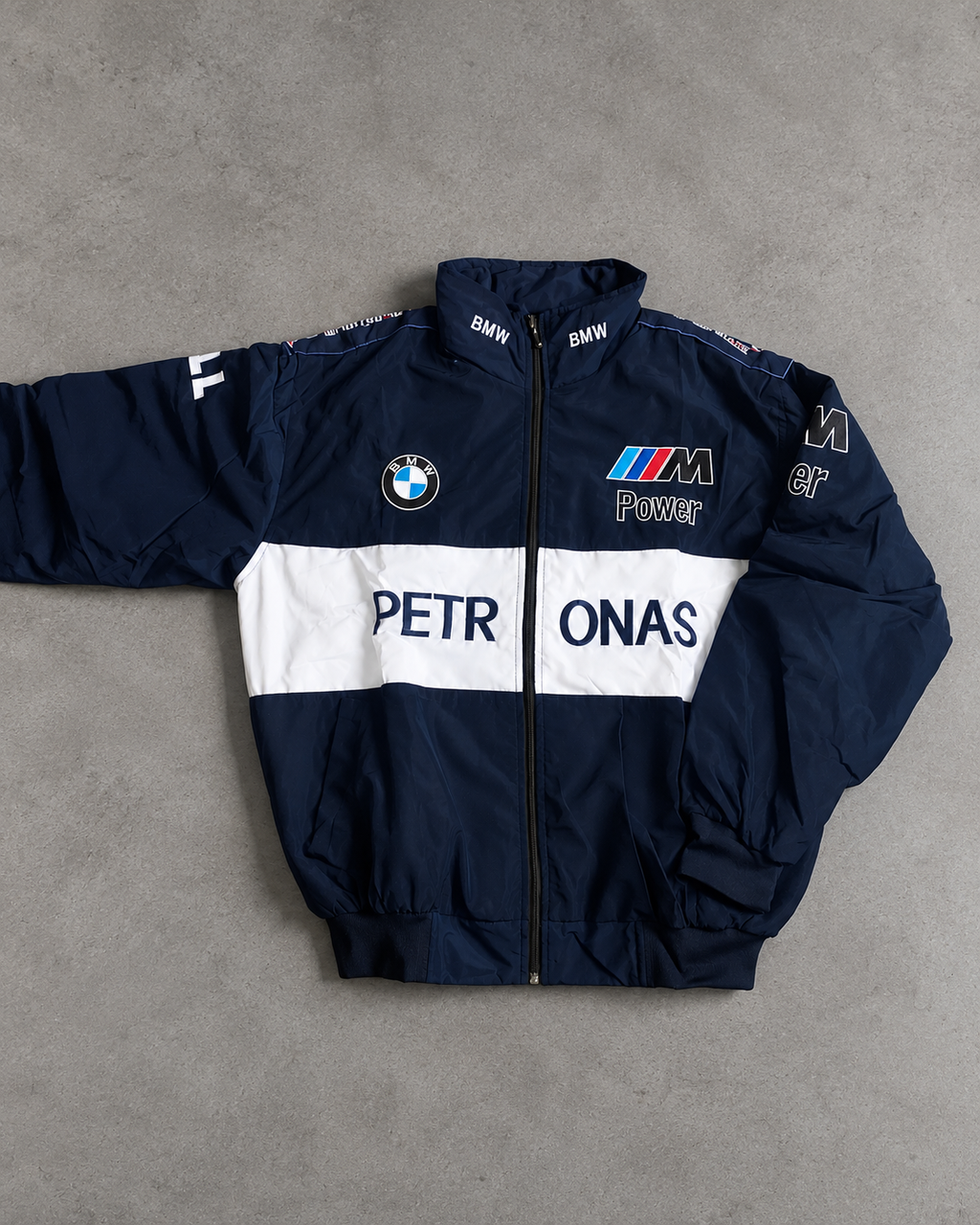 F1 Vintage Racing Jacket – Blue and White BMW