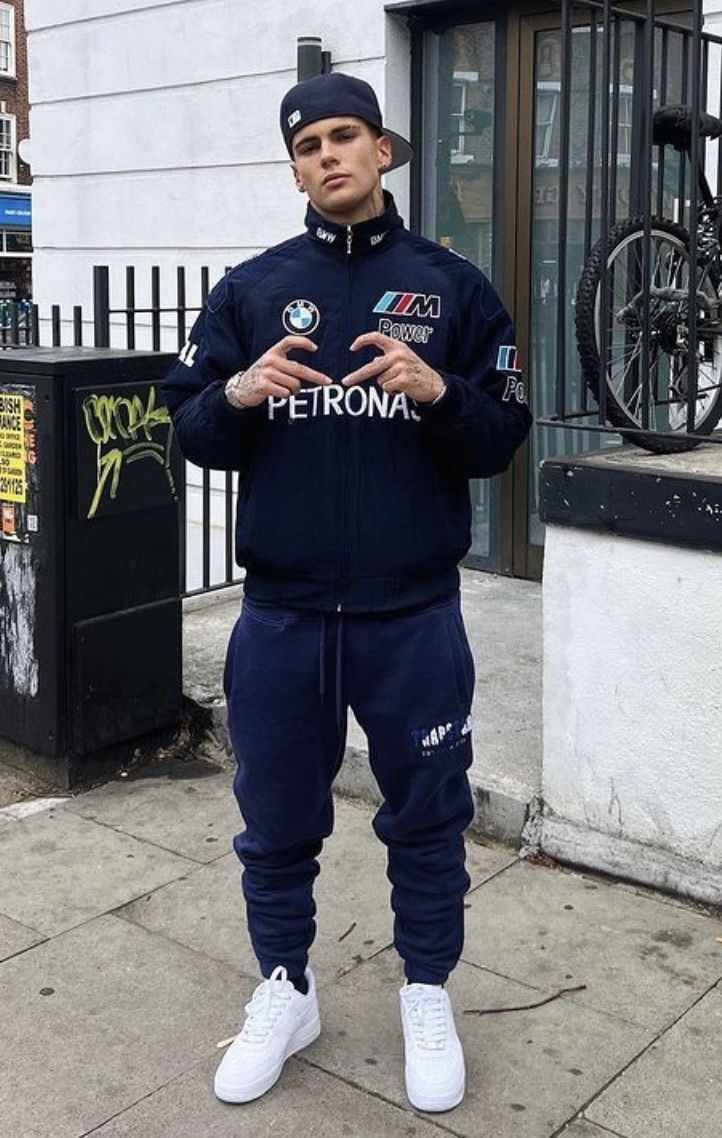 F1 Vintage Racing Jacket – Blue Marine BMW