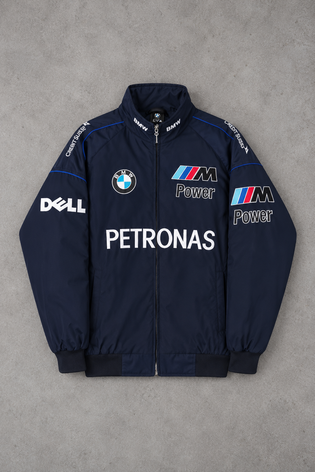 F1 Vintage Racing Jacket - Navy Blue BMW