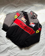 F1 Vintage Racing Jacket – Black Ferrari