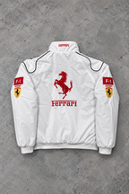 F1 Vintage Racing Jacket – Ferrari White
