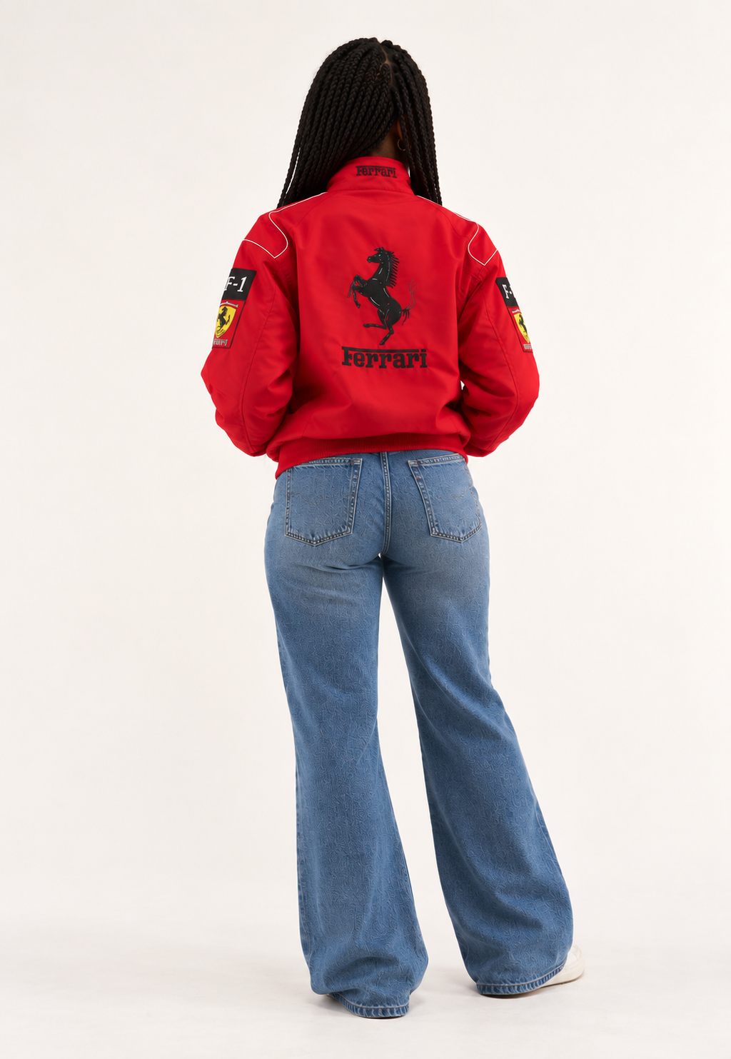 F1 Vintage Racing Jacket – Red Ferrari