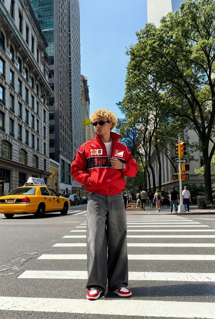 F1 Vintage Racing Jacket – Red Ferrari