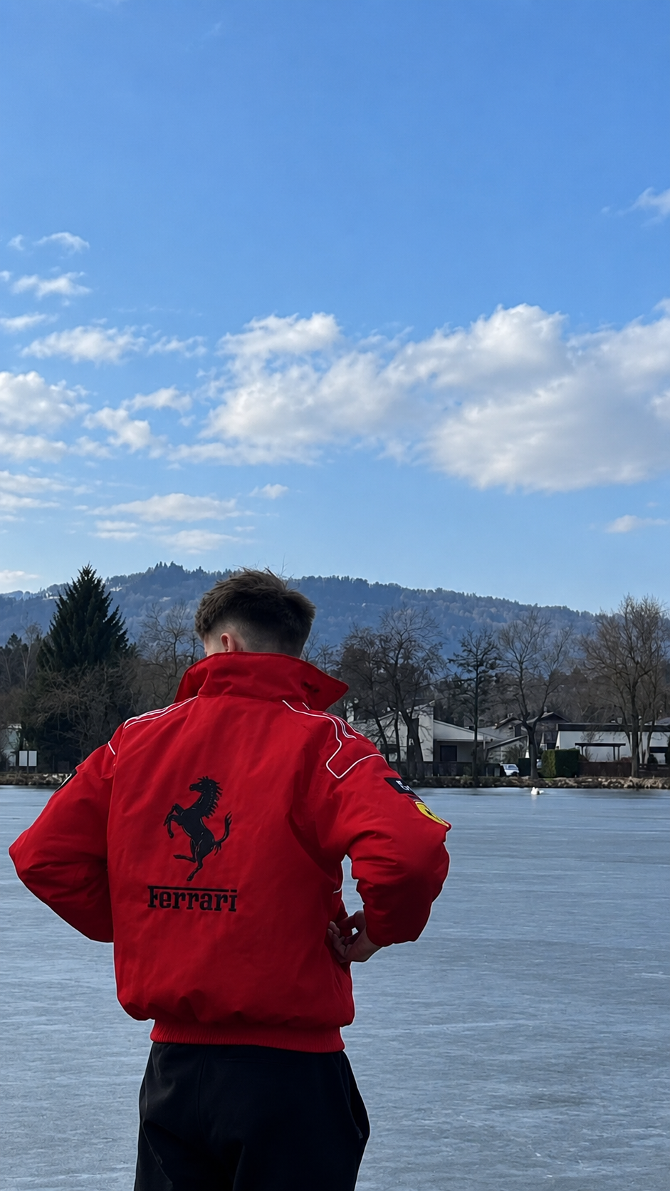 F1 Vintage Racing Jacket – Red Ferrari
