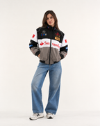 F1 Vintage Racing Jacket - Black and Grey McLaren
