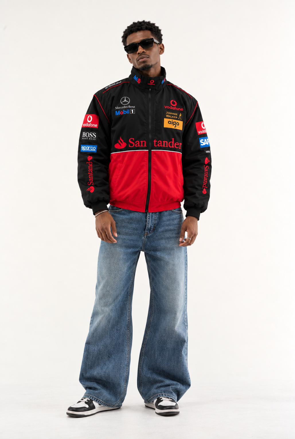 F1 Vintage Racing Jacket – Black and Red McLaren