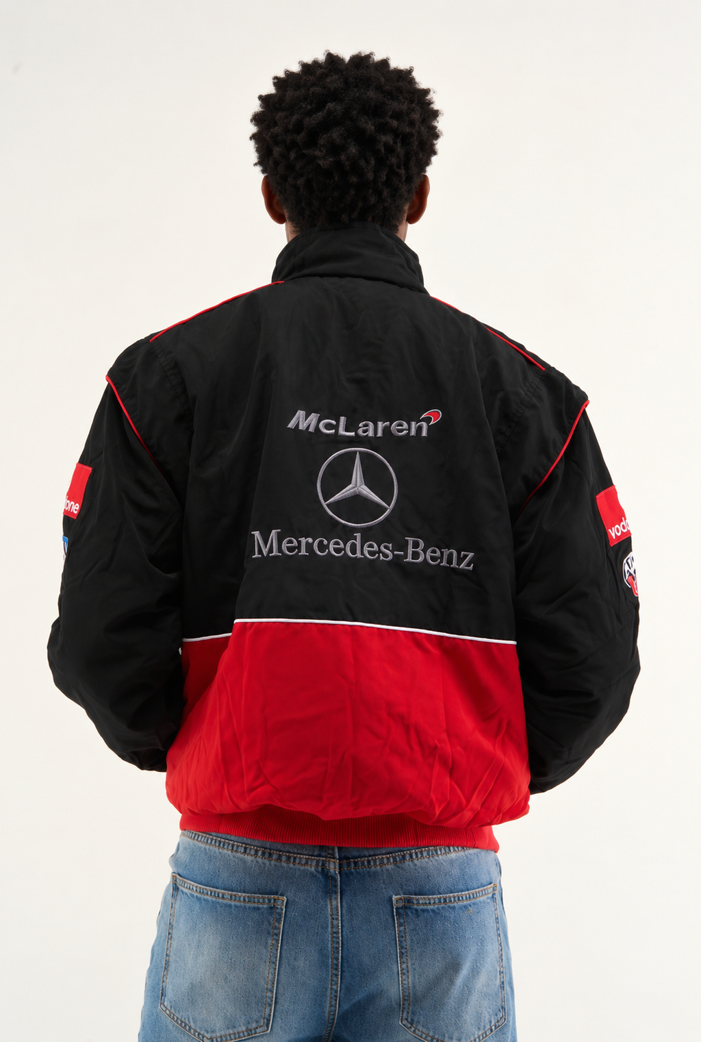 F1 Vintage Racing Jacket – Black and Red McLaren