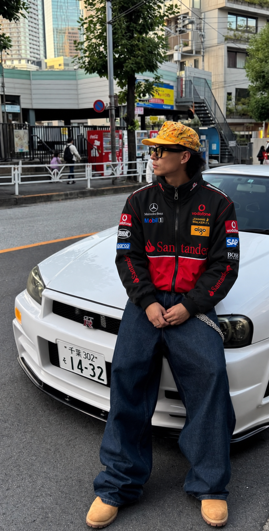 F1 Vintage Racing Jacket – Black and Red McLaren