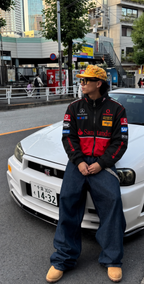 F1 Vintage Racing Jacket – Black and Red McLaren