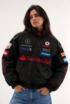 F1 Vintage Racing Jacket – Black Mercedes